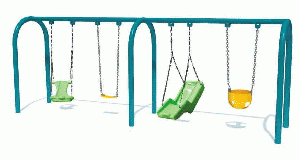 Kids Outdoor Swings Playground